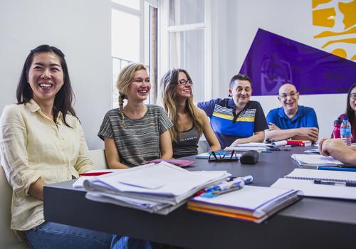 Studenti a lezione