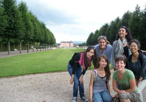 Studenti al parco del castello (Schwetzinger)