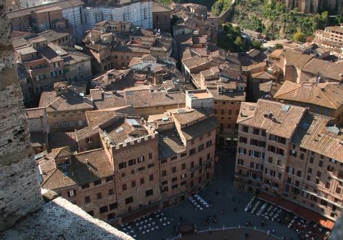 View of Siena from the Torre del Mangia