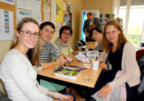 Students at the ACCORD cafeteria
