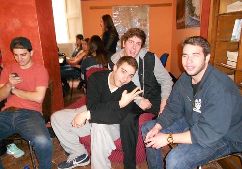 La sala ricreativa degli studenti